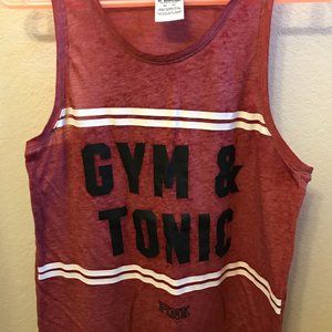 Pink VS 'Gym and Tonic' graphic muscle tank